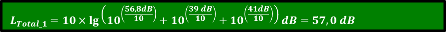 Addition der Schallleistung L_Total_1