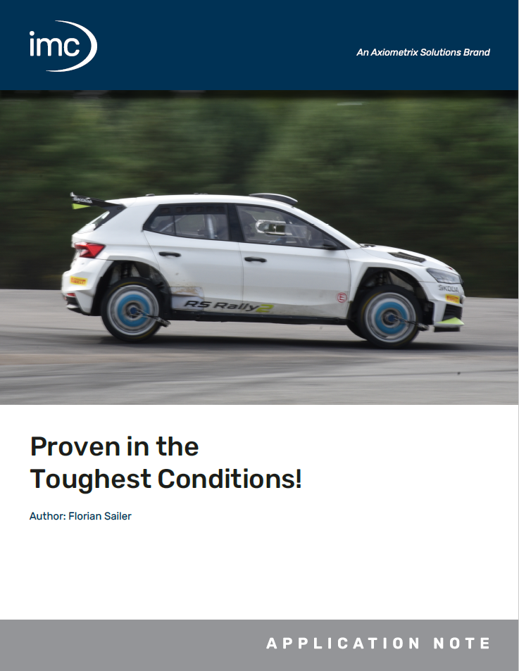 [Translate to Deutsch (de):] Proven in the Toughest Conditions! (Škoda Rally AppNote: WFT-Cx Wheel Force Transducer)