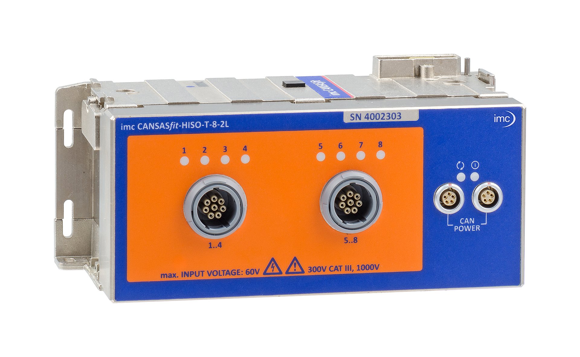 imc CANSASfit (CANFT) module series High isolation 6-channel CAN measurement module for voltage, temperature (RTD) and resistance (NTC)